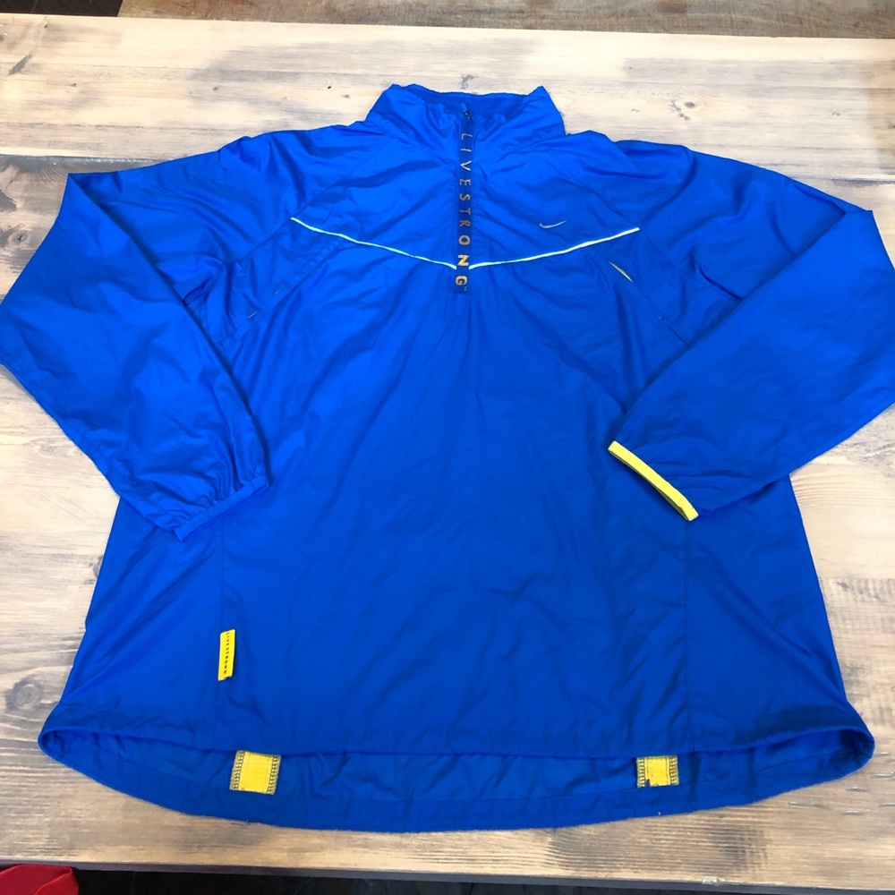 Blue and Yellow Nike Live-strong XL Jacket